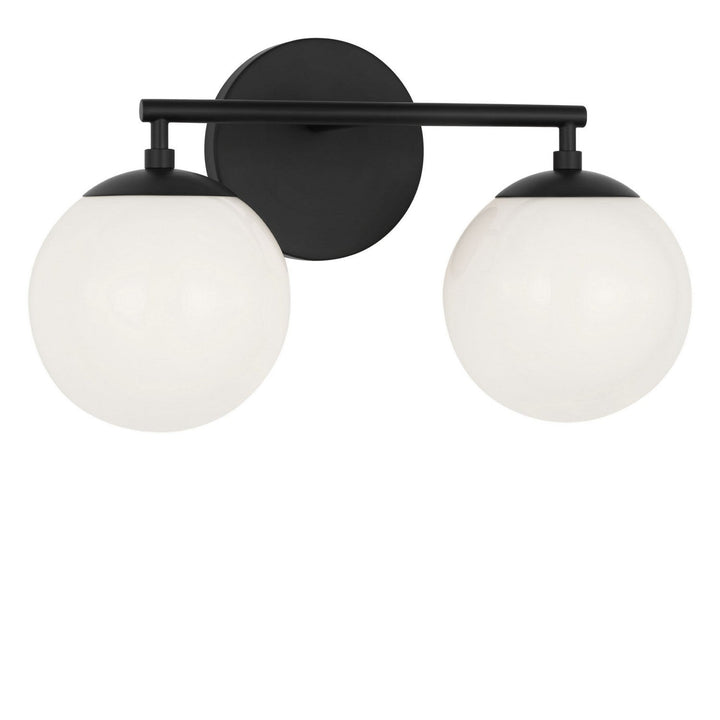 Nube Two Light Vanity in Midnight Black Generation Lighting Canada