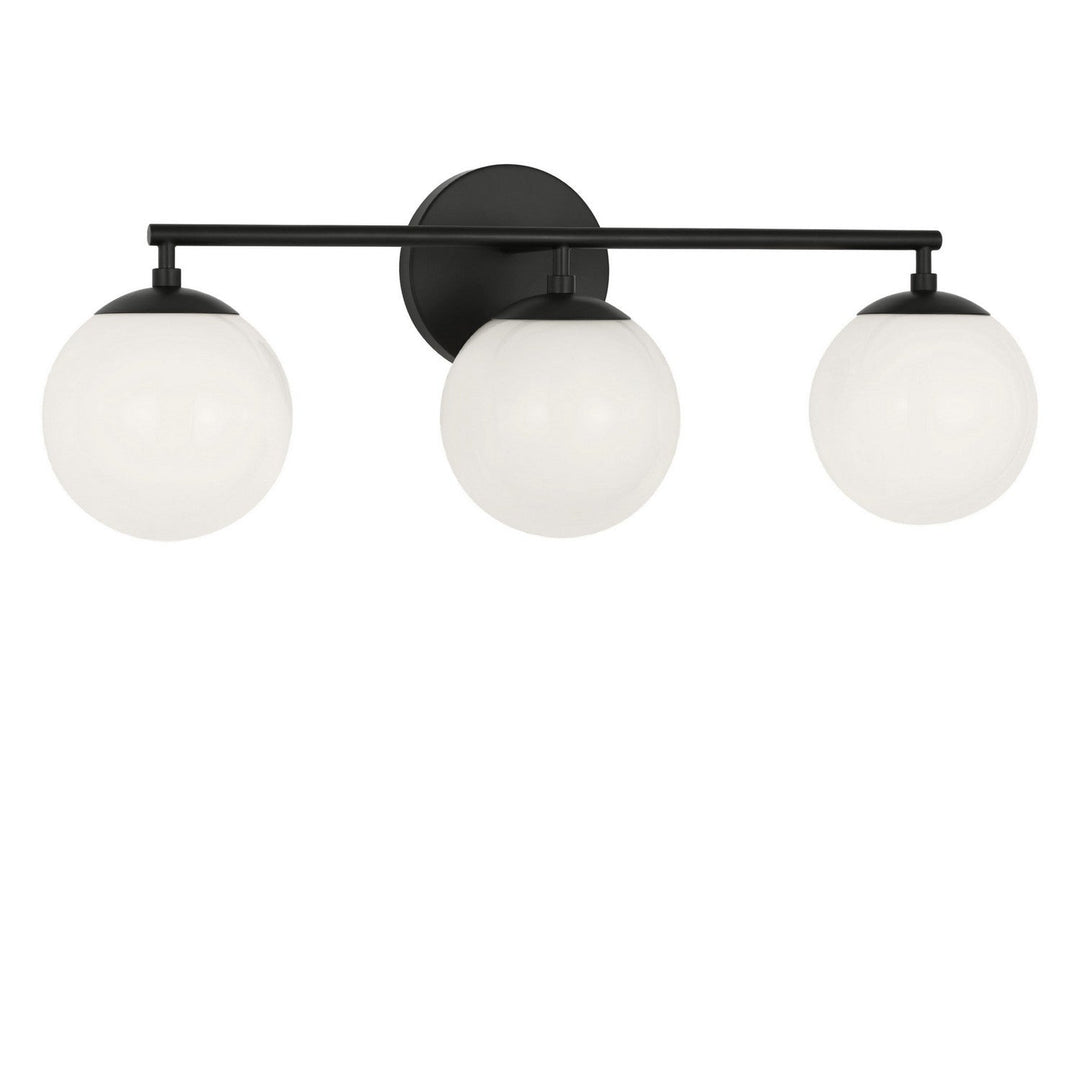 Nube Three Light Vanity in Midnight Black Generation Lighting Canada