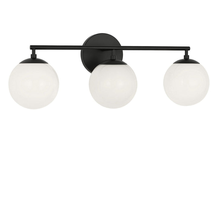 Nube Three Light Vanity in Midnight Black Generation Lighting Canada
