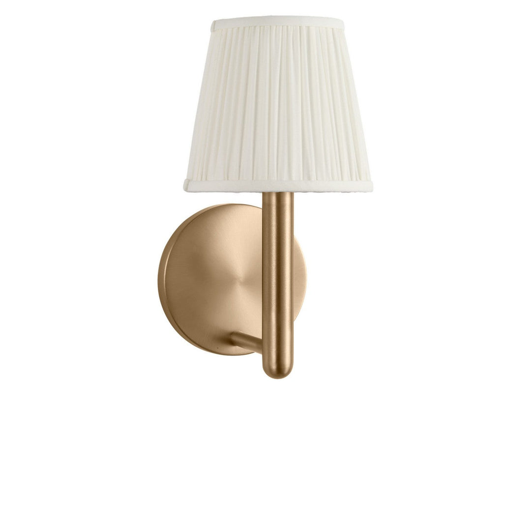 Vilera One Light Wall Sconce in Satin Brass Generation Lighting Canada