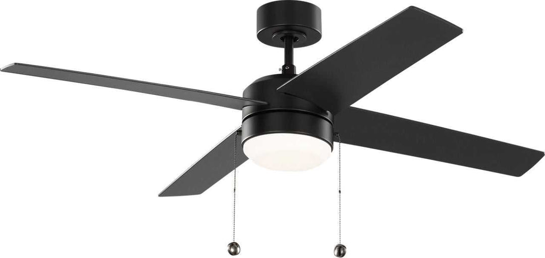 Loni 52" Ceiling Fan in Midnight Black Generation Lighting Canada