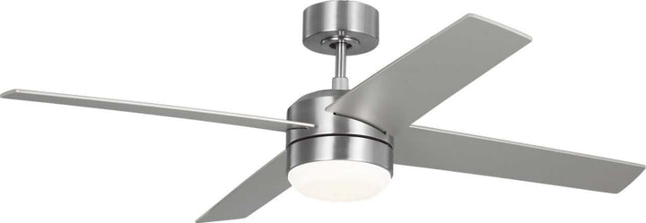 Loni 52" Ceiling Fan in Brushed Steel Generation Lighting Canada
