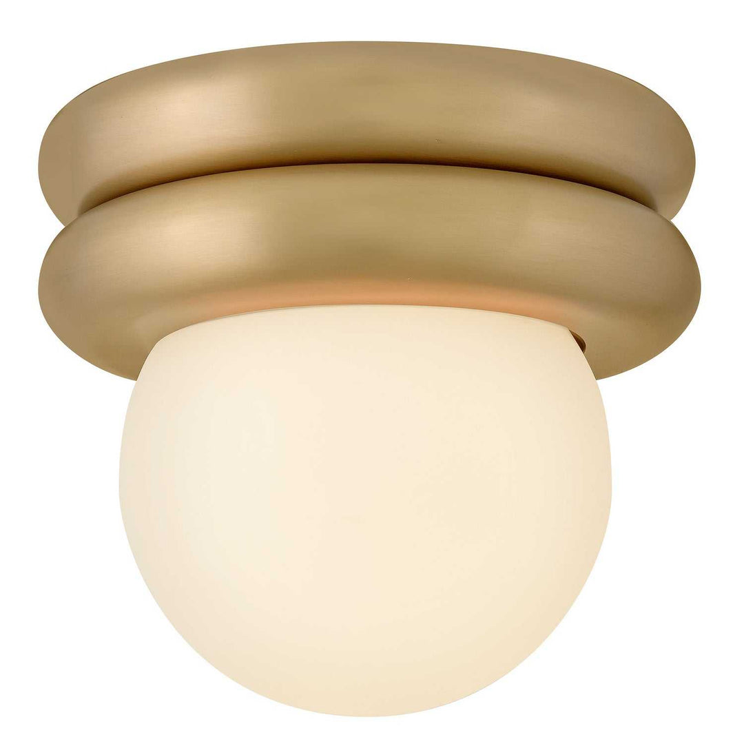 Noa LED Convertible Flush Mount in Lacquered Brass Lark Canada
