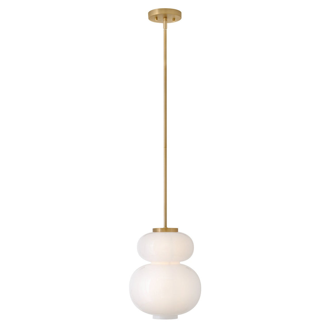 Nadia LED Pendant in Lacquered Brass Lark Canada