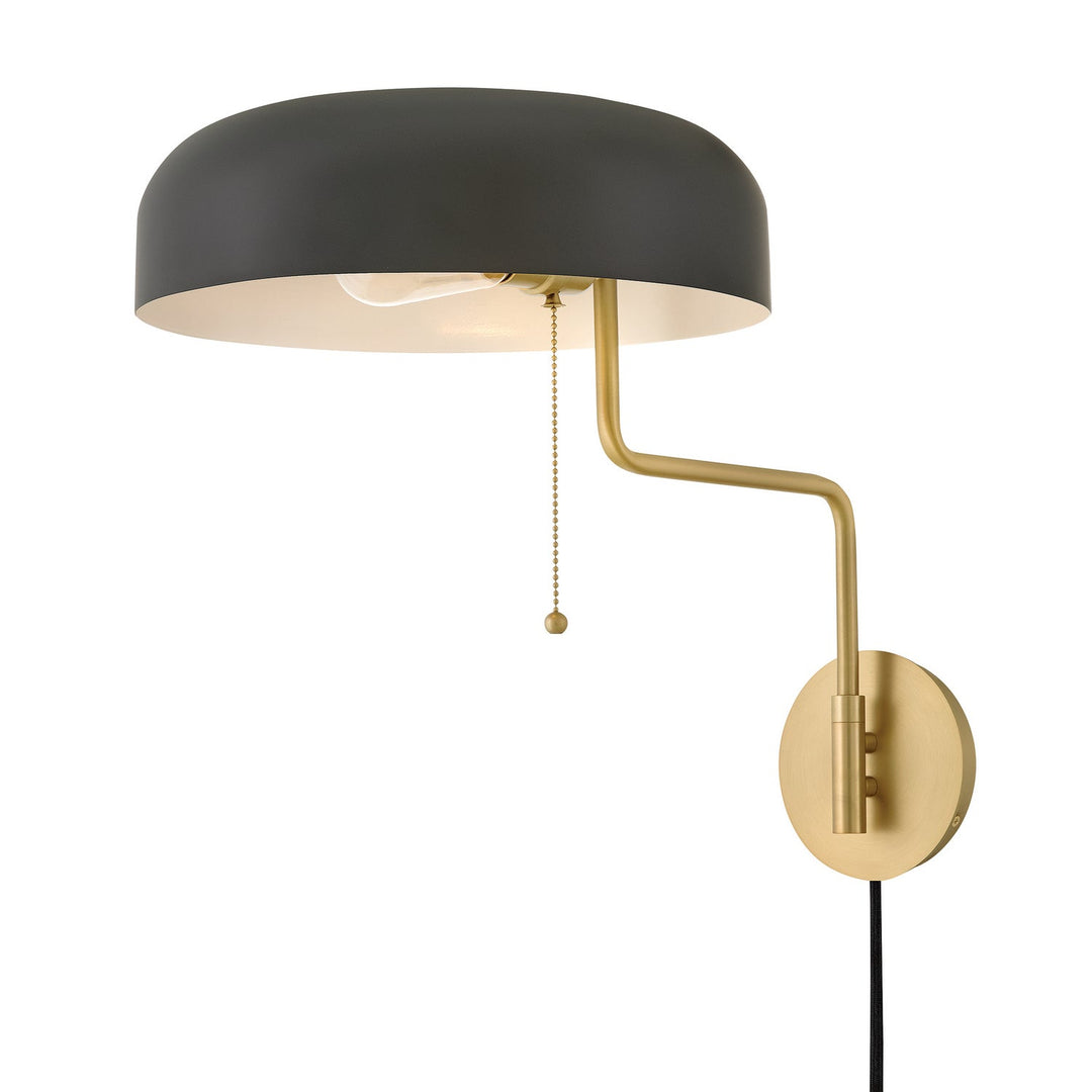 Ledger LED Wall Sconce in Lacquered Brass Lark Canada