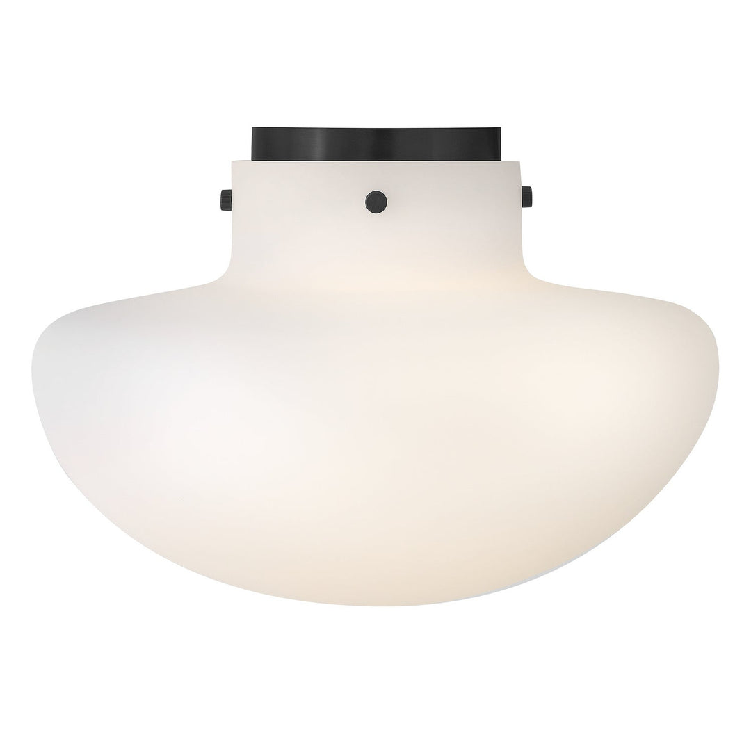 Molly LED Semi-Flush Mount in Black Lark Canada