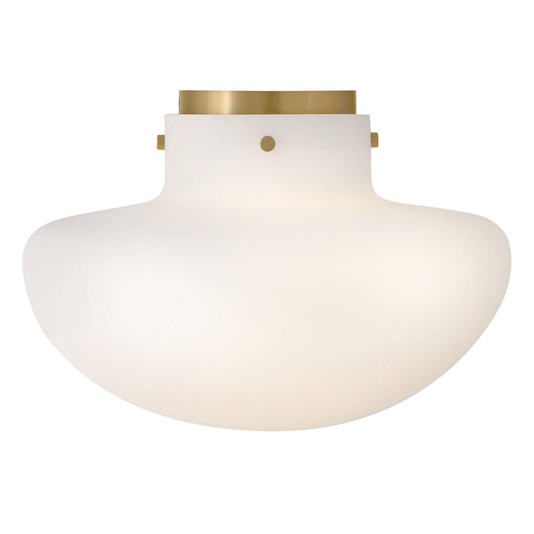 Molly LED Semi-Flush Mount in Lacquered Brass Lark Canada