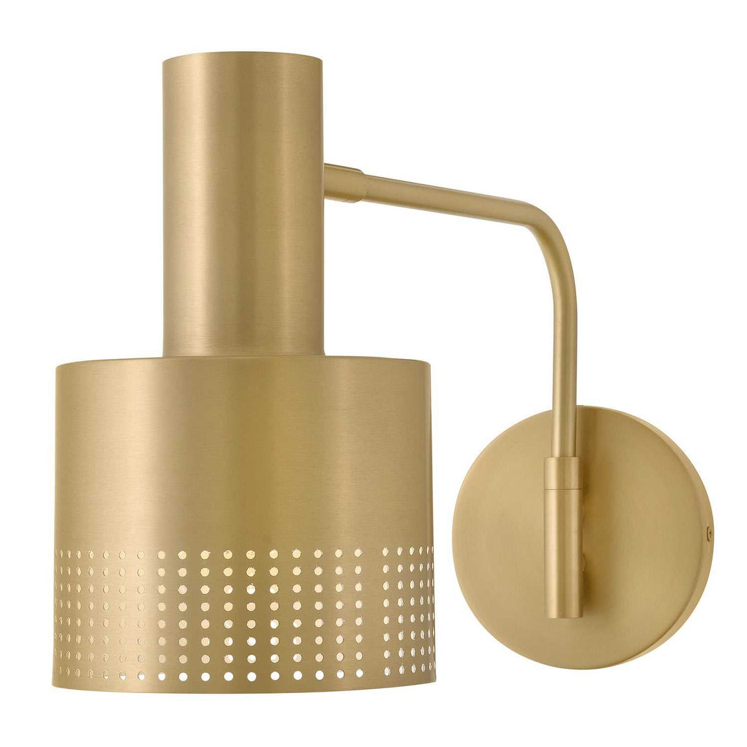 Casey LED Wall Sconce in Lacquered Brass Lark Canada