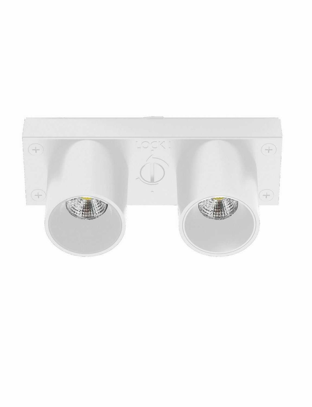 Construct LED Twin Head Recessed in White Eurofase Canada