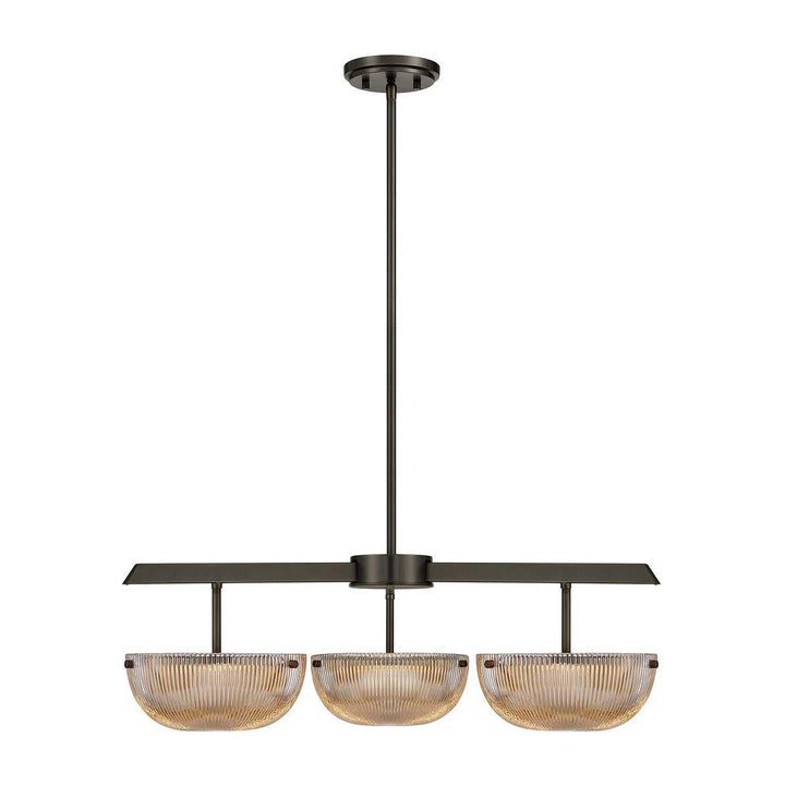 Hubbard LED Chandelier in Mediterranean Bronze Savoy House