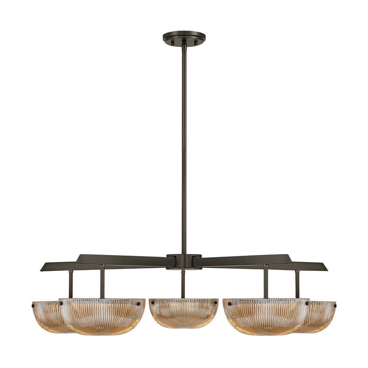 Hubbard LED Chandelier in Mediterranean Bronze Savoy House