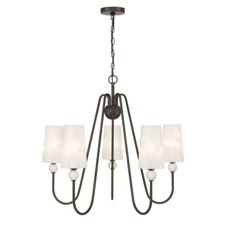Sheldon Five Light Chandelier in Mediterranean Bronze Savoy House