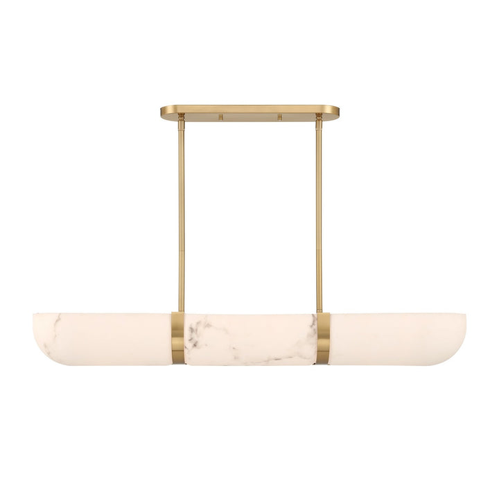 Chalfont Four Light Chandelier in Warm Brass Savoy House