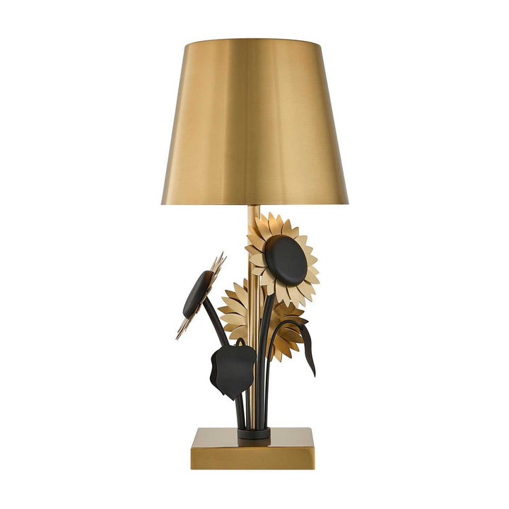 Posey LED Table Lamp in Brass and Black Savoy House