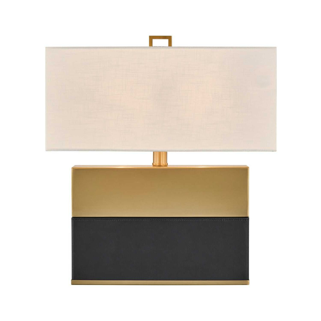 Oliver One Light Table Lamp in Honey Brown and Black Savoy House