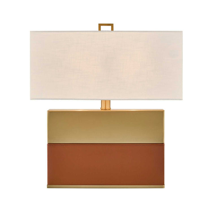 Oliver One Light Table Lamp in Honey Brown and Brown Savoy House