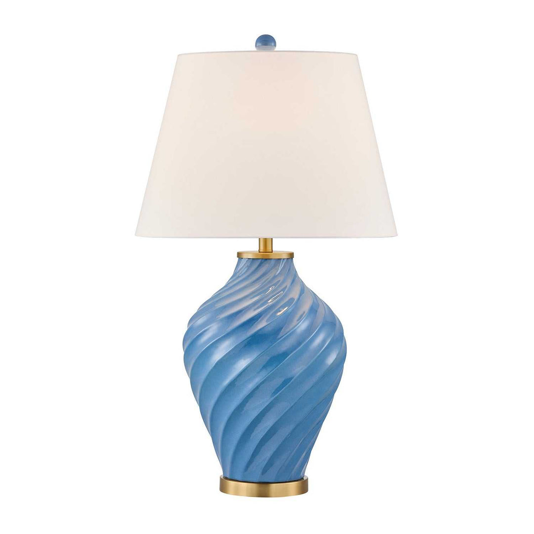 Viola One Light Table Lamp in Blue Savoy House