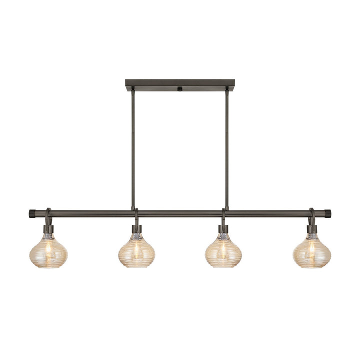 Sheriden Four Light Chandelier in Mediterranean Bronze Savoy House