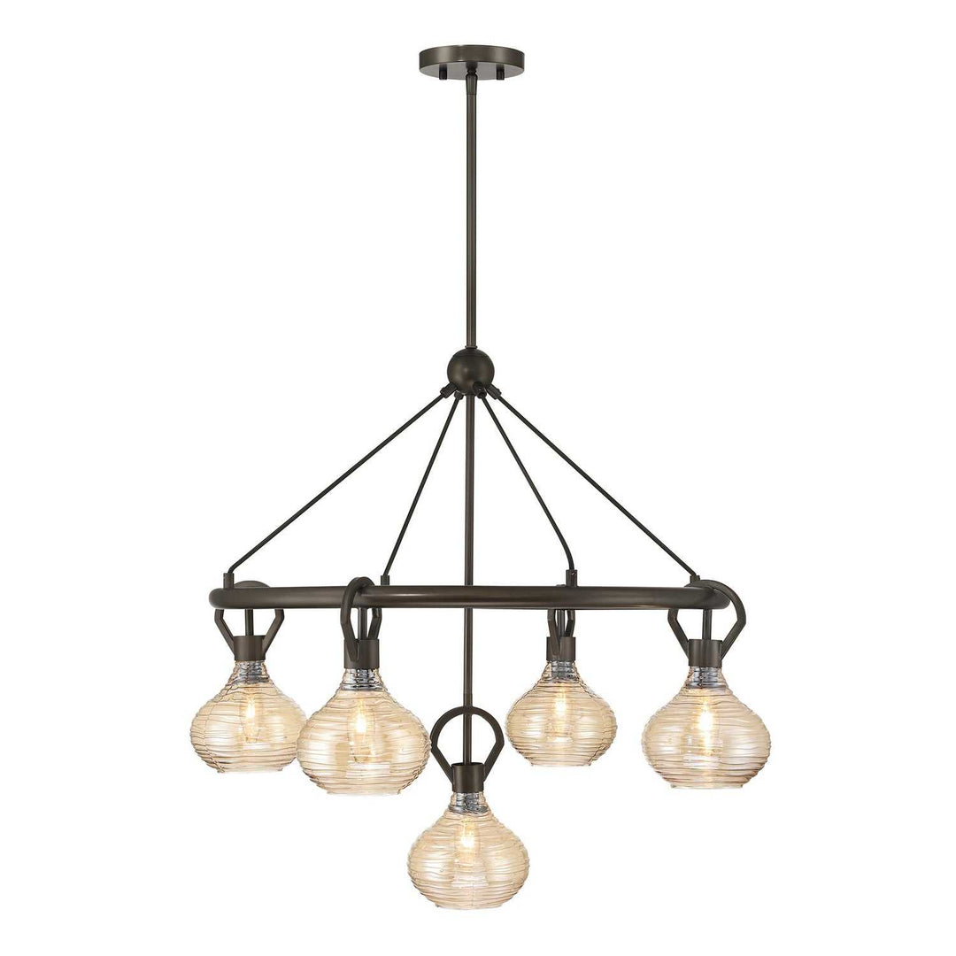 Sheriden Five Light Chandelier in Mediterranean Bronze Savoy House