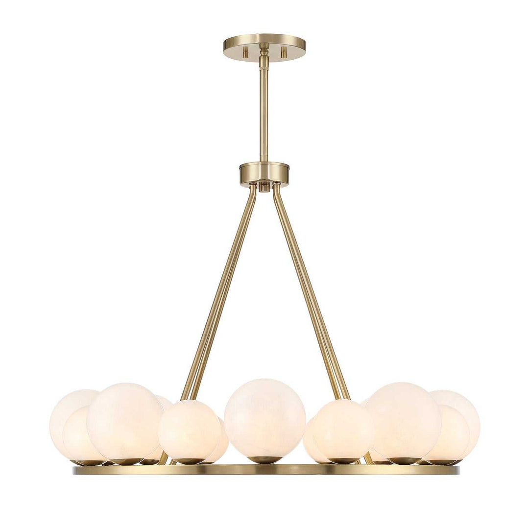Loudon 16 Light Chandelier in Noble Brass Savoy House