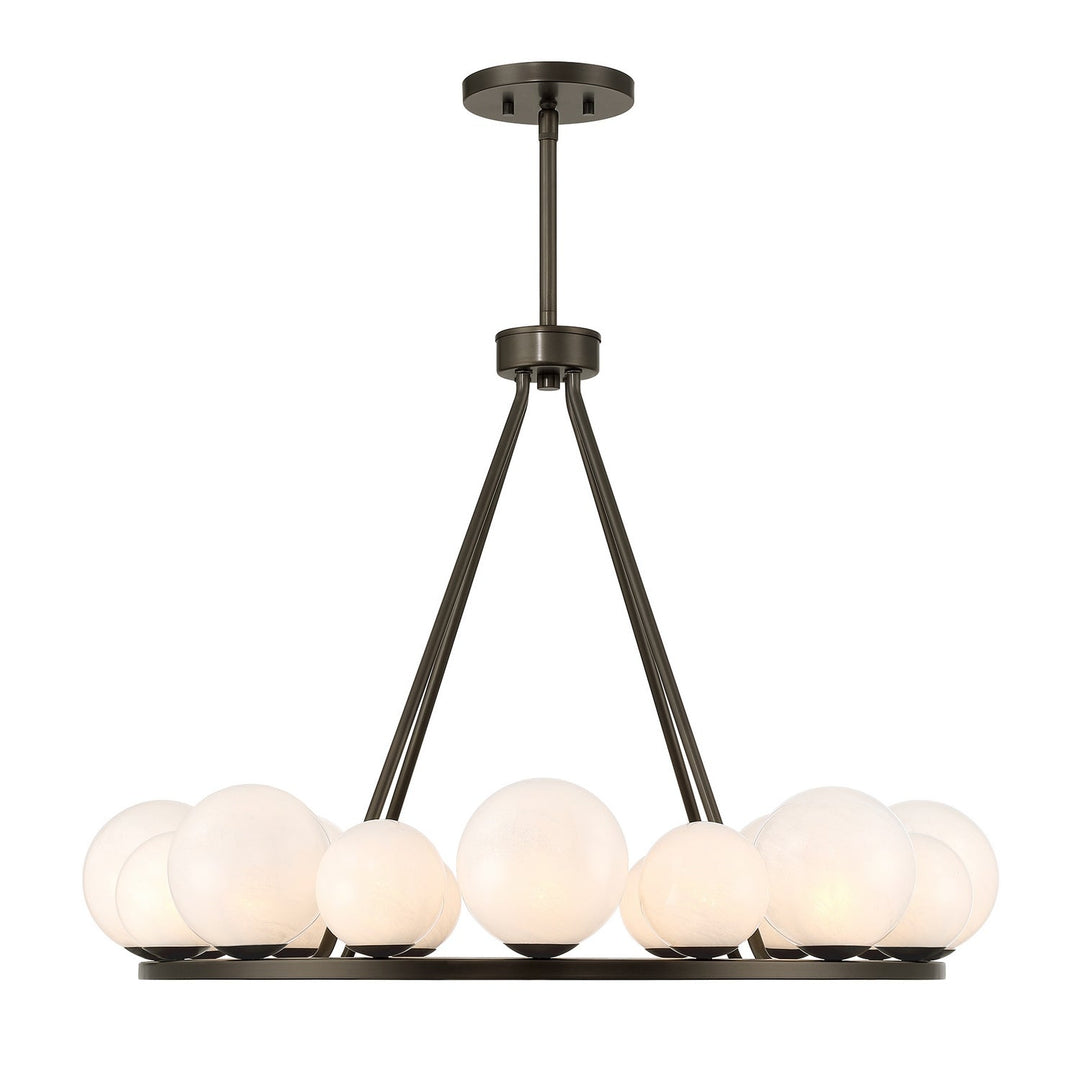 Loudon 16 Light Chandelier in Mediterranean Bronze Savoy House