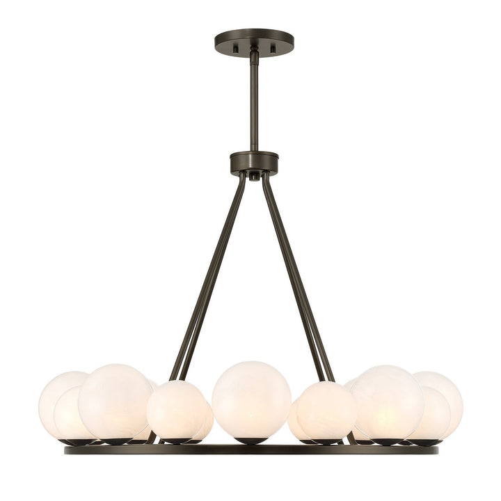 Loudon 16 Light Chandelier in Mediterranean Bronze Savoy House
