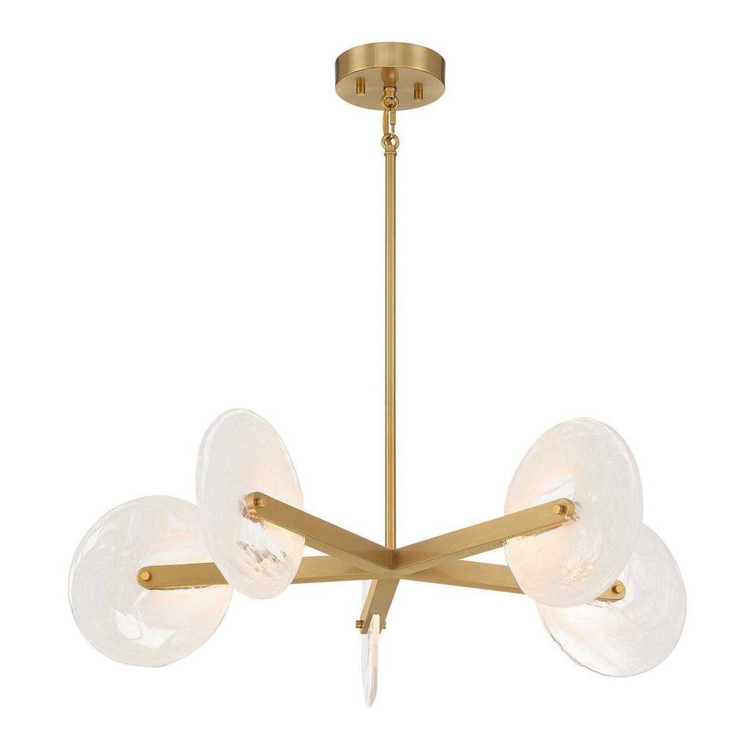 Ainslie LED Chandelier in Warm Brass Savoy House