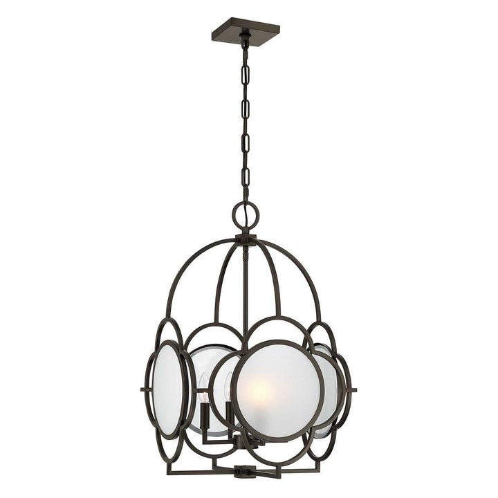 Damen Four Light Pendant in Mediterranean Bronze Savoy House