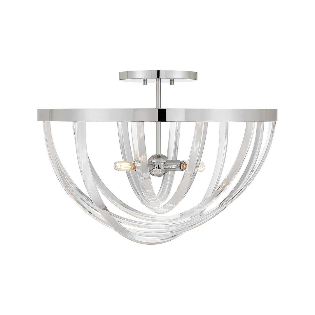 Jennings Four Light Semi-Flush Mount in Polished Chrome Savoy House