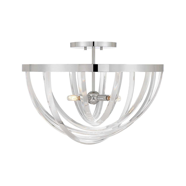 Jennings Four Light Semi-Flush Mount in Polished Chrome Savoy House