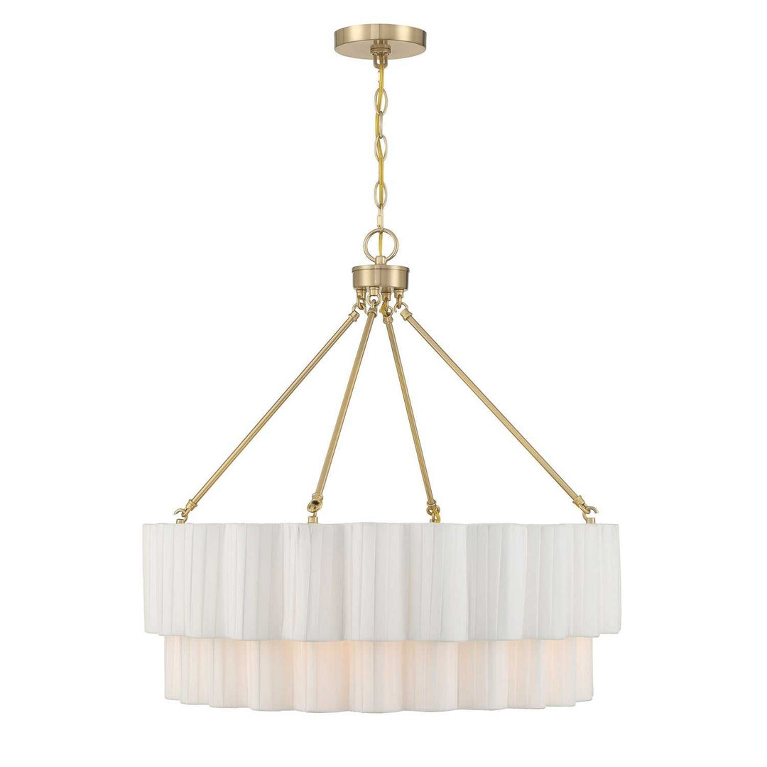 Tucker Four Light Pendant in Noble Brass Savoy House