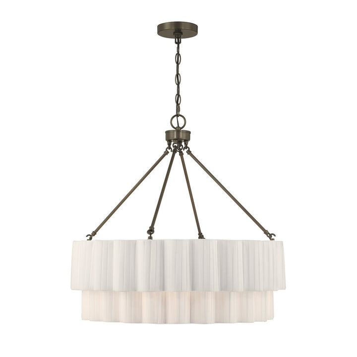 Tucker Four Light Pendant in Mediterranean Bronze Savoy House