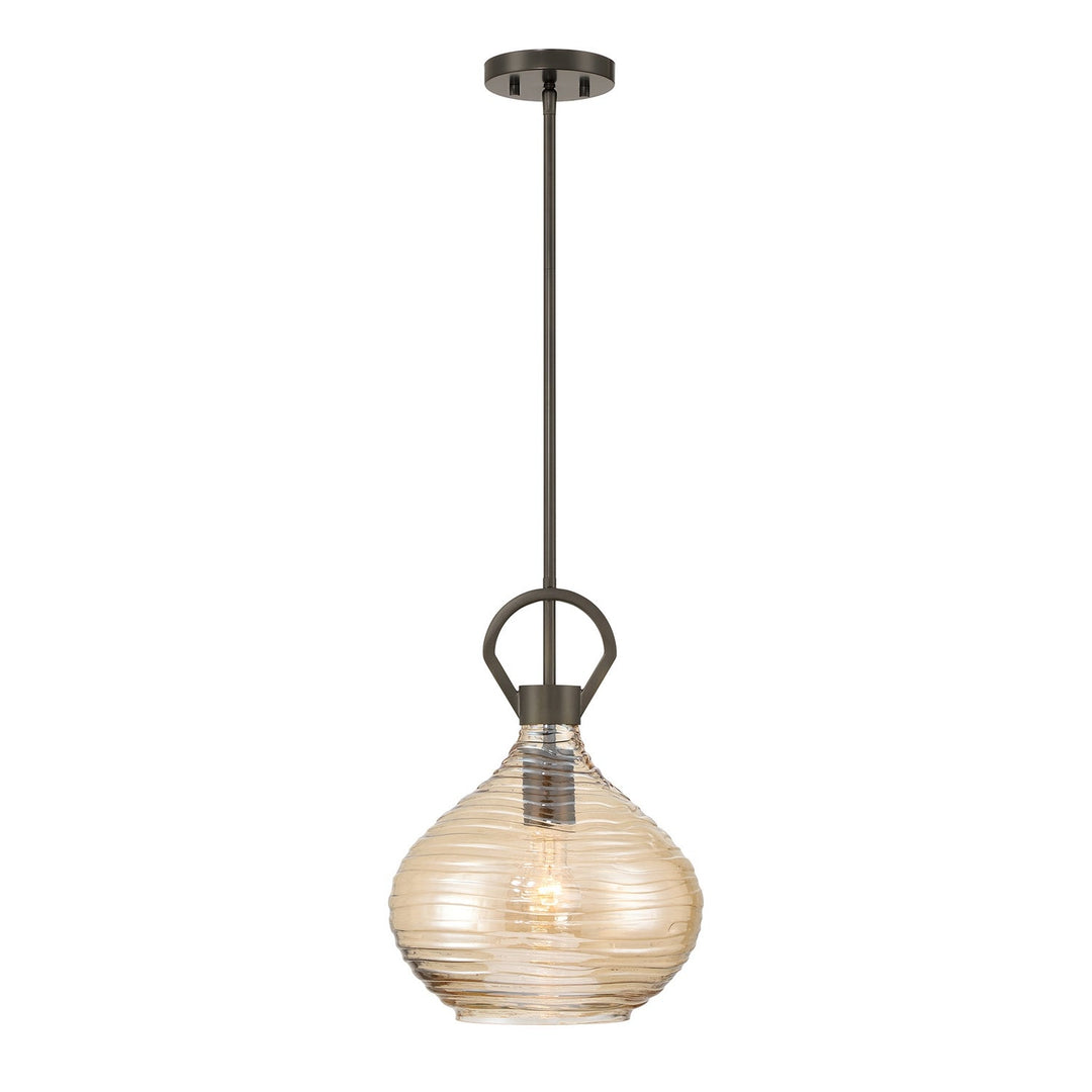 Sheriden One Light Pendant in Mediterranean Bronze Savoy House