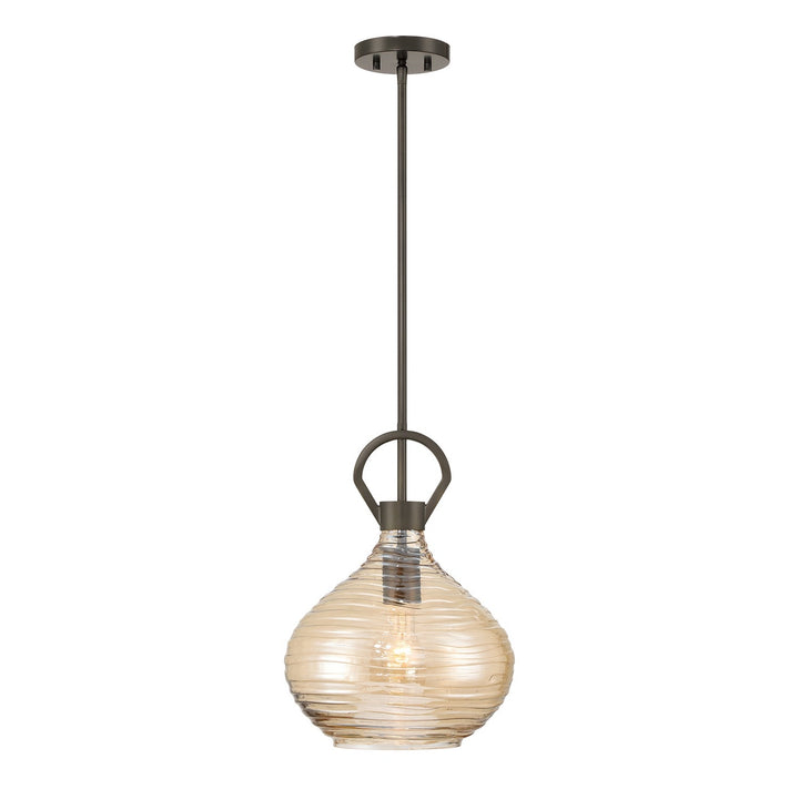 Sheriden One Light Pendant in Mediterranean Bronze Savoy House