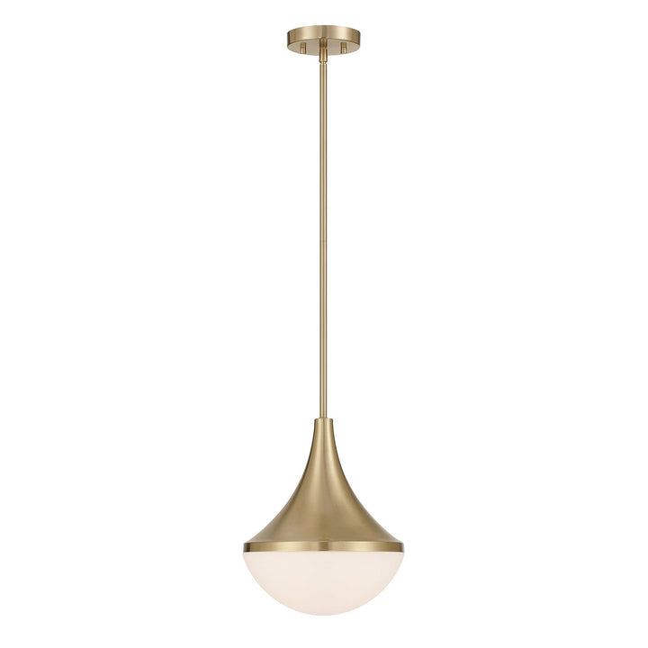 Ogdon One Light Pendant in Noble Brass Savoy House