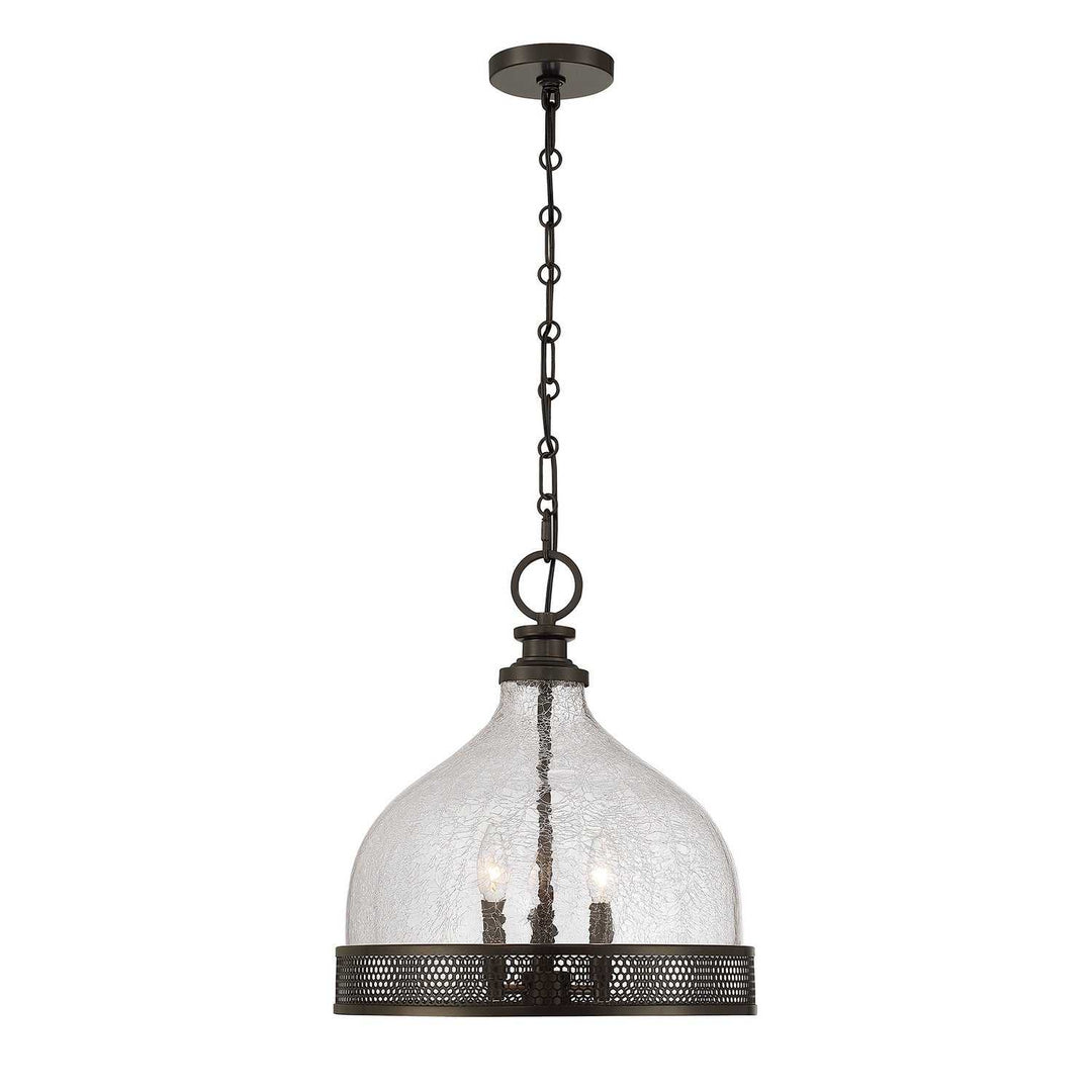 Stern Three Light Pendant in Mediterranean Bronze Savoy House