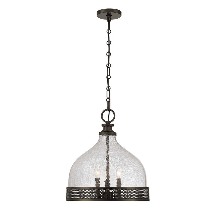 Stern Three Light Pendant in Mediterranean Bronze Savoy House