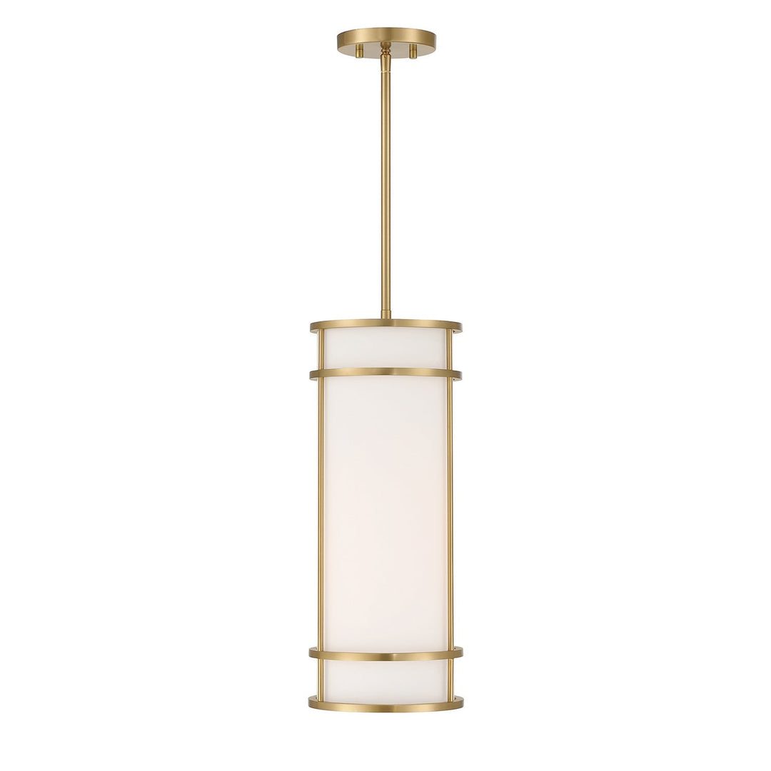 Porter One Light Mini Pendant in Warm Brass Savoy House