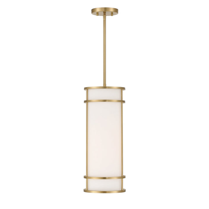 Porter One Light Mini Pendant in Warm Brass Savoy House