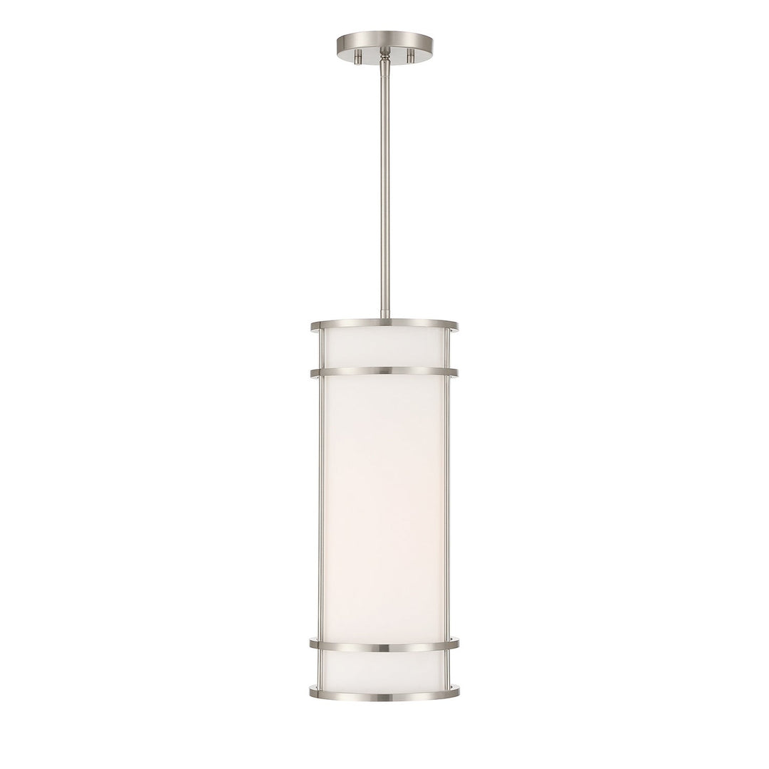 Porter One Light Mini Pendant in Satin Nickel Savoy House