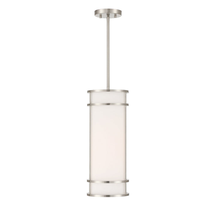 Porter One Light Mini Pendant in Satin Nickel Savoy House