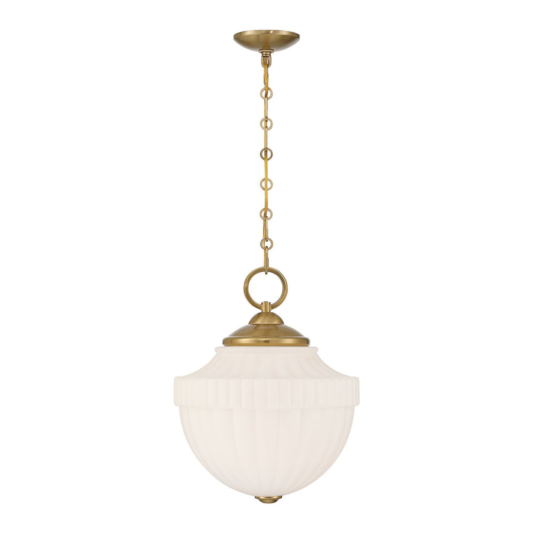 Montrose One Light Pendant in Warm Brass Savoy House