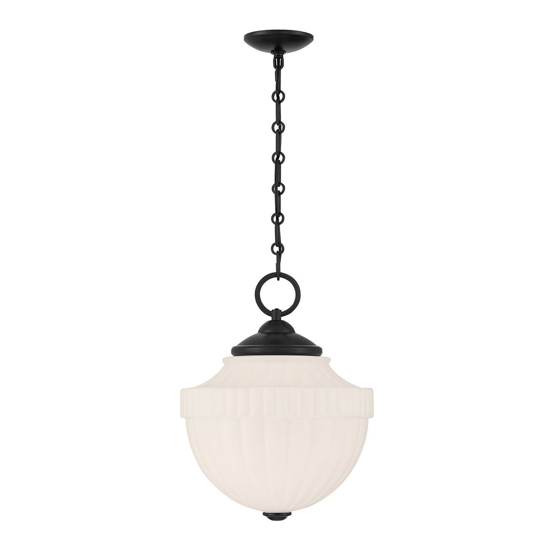 Montrose One Light Pendant in Matte Black Savoy House