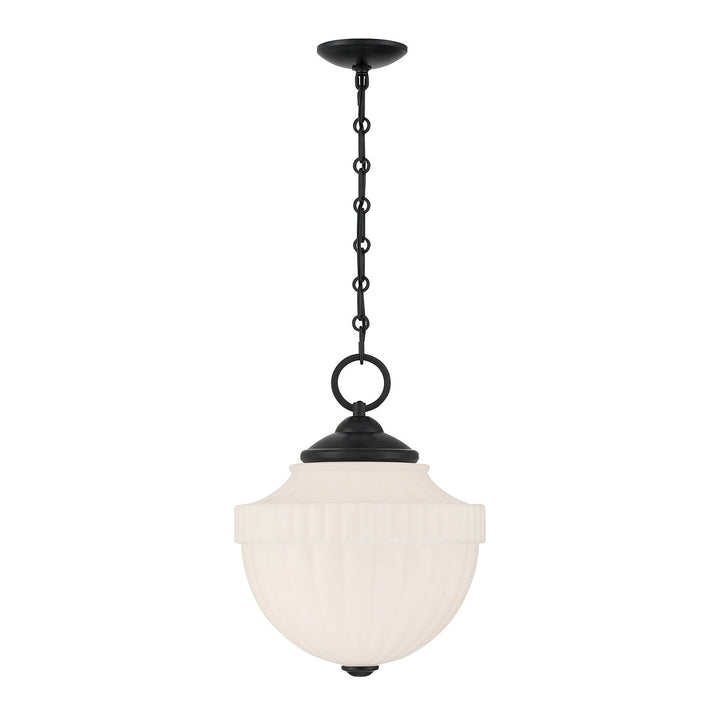 Montrose One Light Pendant in Matte Black Savoy House