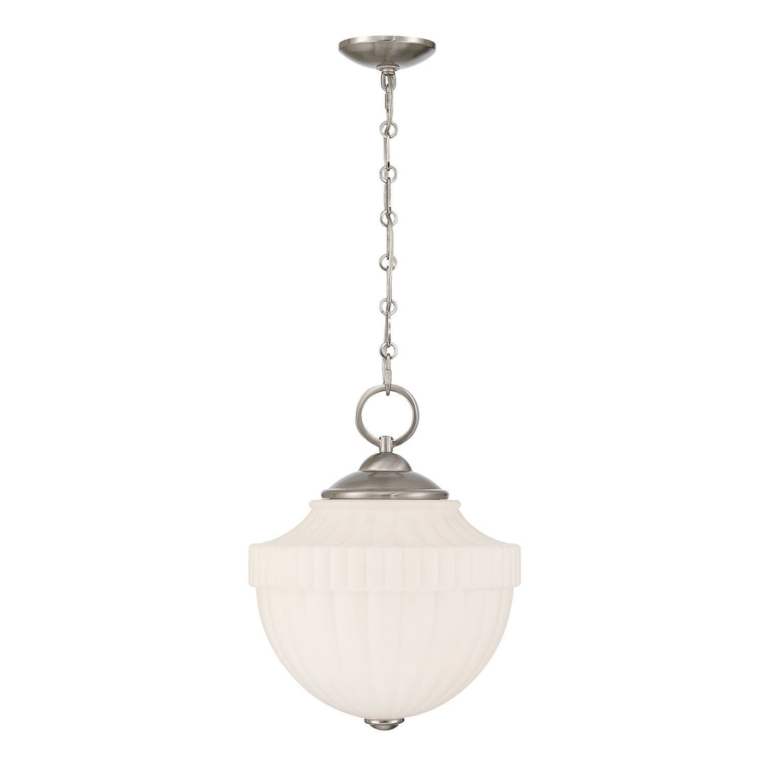 Montrose One Light Pendant in Satin Nickel Savoy House