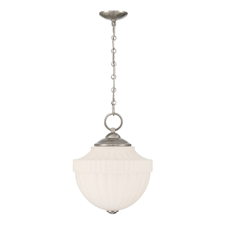 Montrose One Light Pendant in Satin Nickel Savoy House