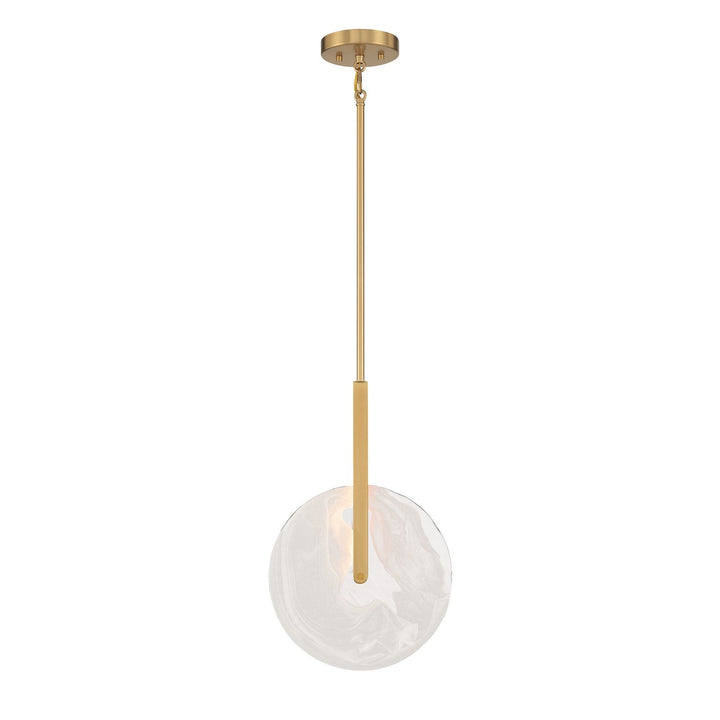 Ainslie LED Pendant in Warm Brass Savoy House