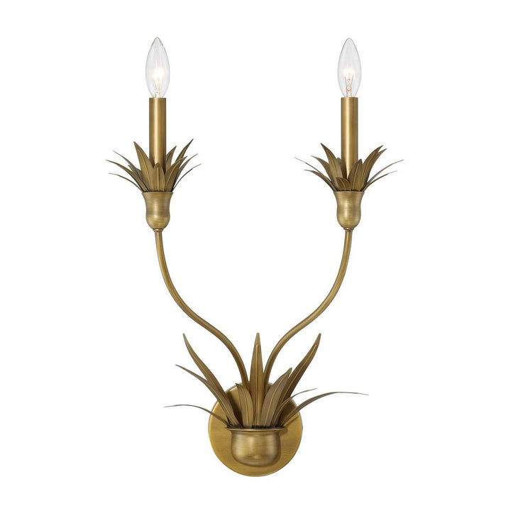Strathmore Two Light Wall Sconce in Antique Patina Savoy House