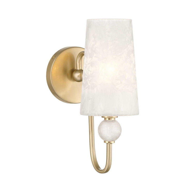 Sheldon One Light Wall Sconce in Noble Brass Savoy House