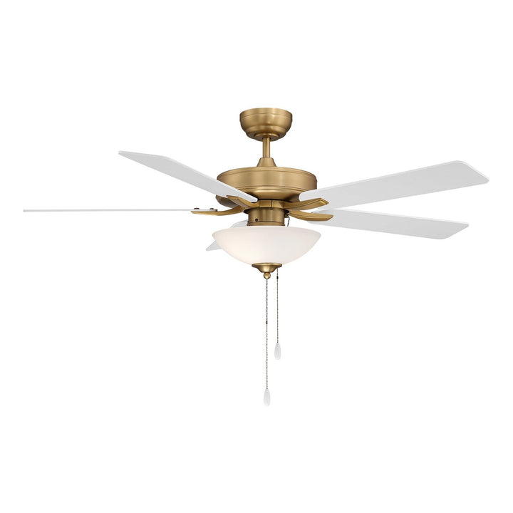 52" Ceiling Fan in Natural Brass Meridian